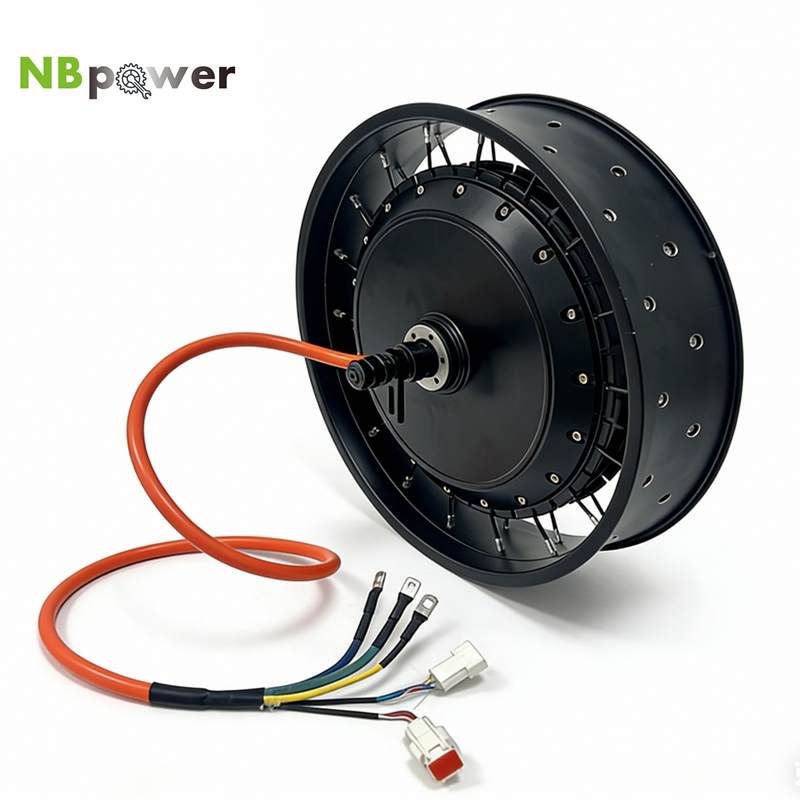 72V 8000W Brushless Hub Motor - NBpower/QS 273 40H 48-96v, puissance nominale
