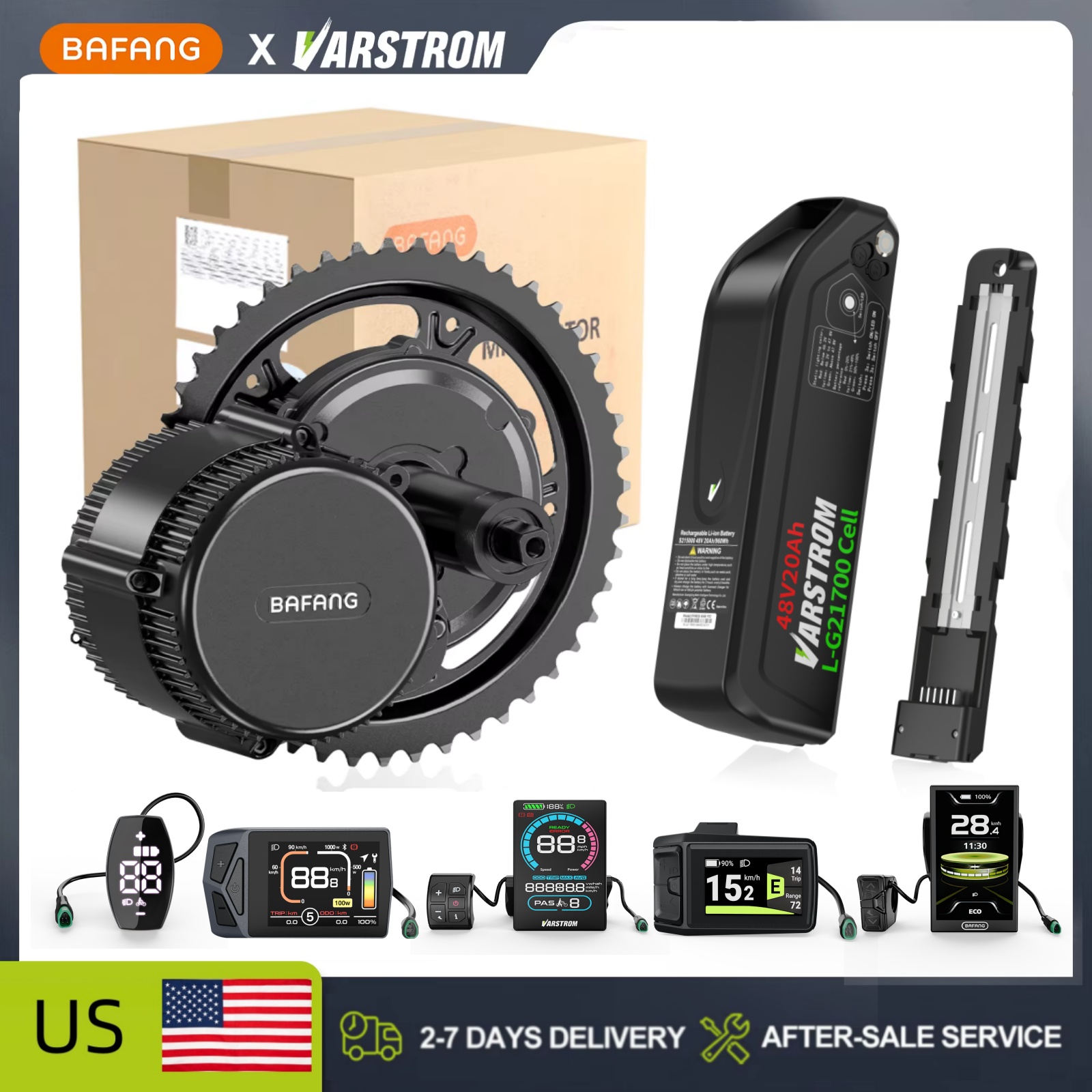 [Stock US] Kits de conversion  - Mid Drive Conversion Kit 1000W avis et prix