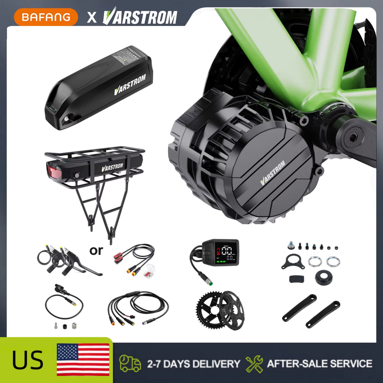 Kits de moteur central Varstro - Side Hung Mid Drive Motor Kit avis et prix